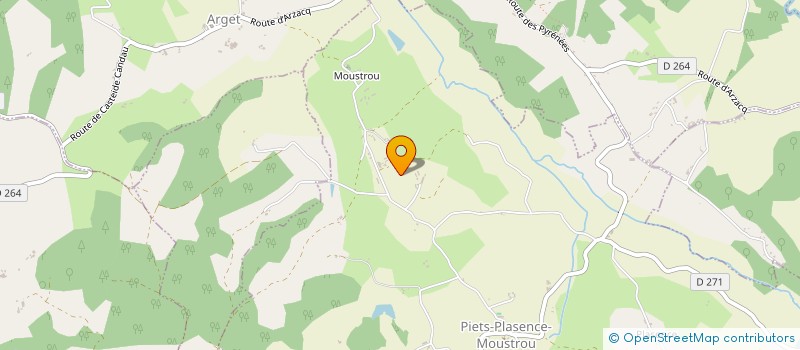 localisation de l'entreprise MADAME NICOLE DUFAU  PIETS PLASENCE MOUSTROU