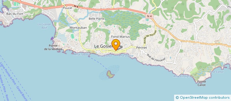 localisation de l'entreprise MADAME NICOLE DUHAMEL  LE GOSIER