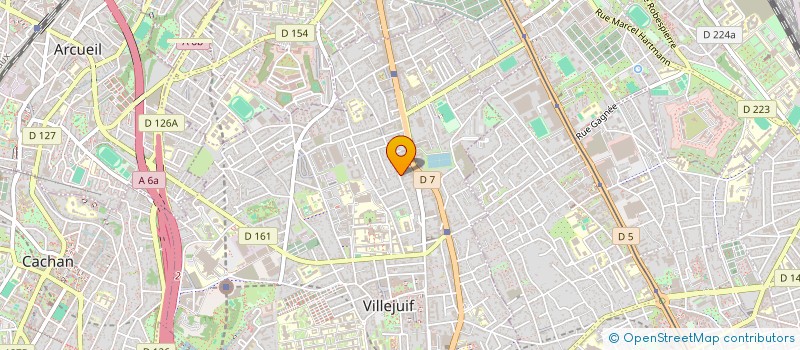 localisation de l'entreprise MADAME NICOLE DUMAINE  VILLEJUIF