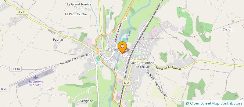 localisation de l'entreprise MADAME NICOLE DUPAS à CHALAIS