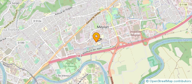 localisation de l'entreprise MADAME NICOLE DUPUIS à MEYLAN
