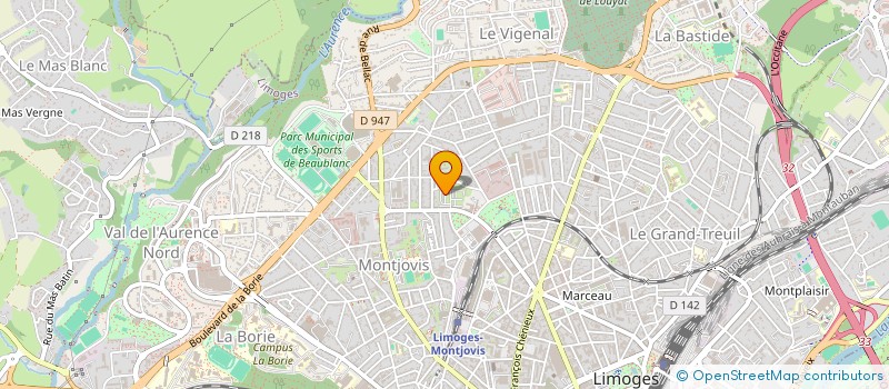 localisation de l'entreprise MADAME NICOLE DUPUYTREIN à LIMOGES