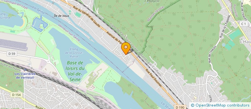 localisation de l'entreprise MADAME NICOLE ERMENAULT  VAUX-SUR-SEINE