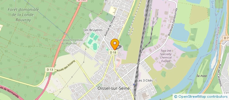 localisation de l'entreprise MADAME NICOLE EVRARD  OISSEL