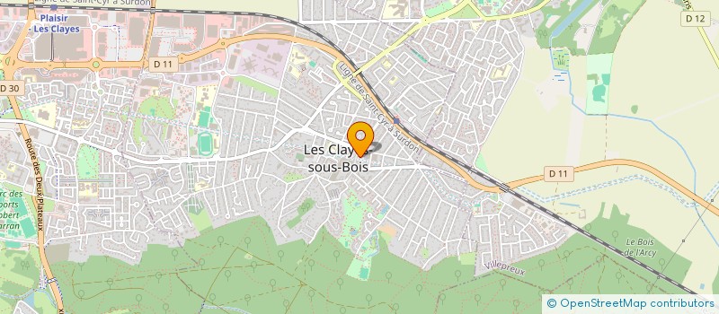 localisation de l'entreprise MADAME NICOLE FABRE à LES CLAYES-SOUS-BOIS