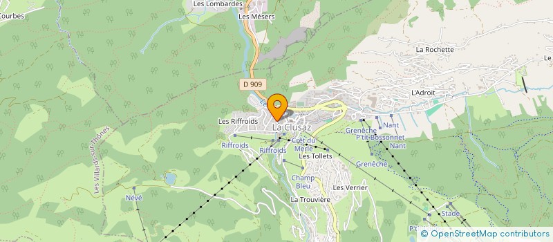 localisation de l'entreprise MADAME NICOLE FABRE à LA CLUSAZ