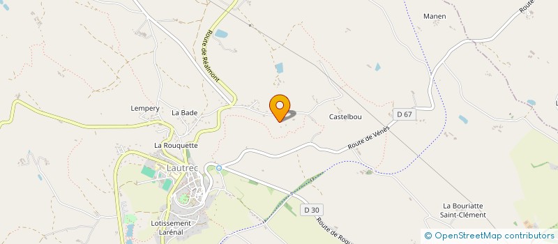 localisation de l'entreprise MADAME NICOLE FABRIES  LAUTREC