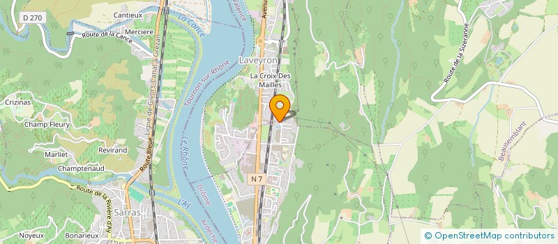 localisation de l'entreprise MADAME NICOLE FAVIER  SAINT-VALLIER