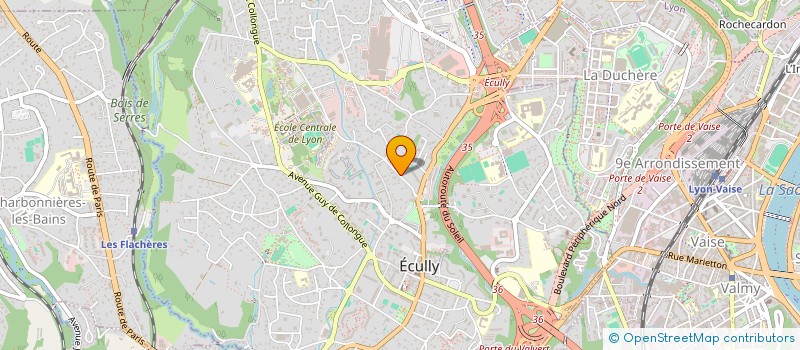 localisation de l'entreprise MADAME NICOLE FAVIER  ECULLY