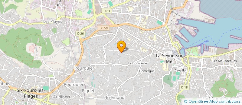 localisation de l'entreprise MADAME NICOLE FERRACCI  LA SEYNE SUR MER