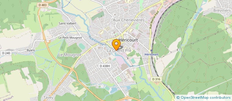 localisation de l'entreprise MADAME NICOLE FERRARIN  HERICOURT