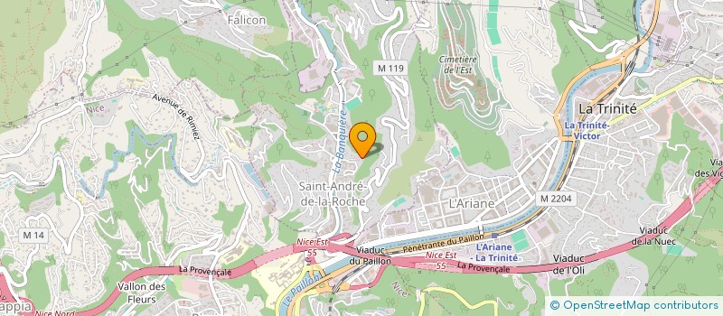 localisation de l'entreprise MADAME NICOLE FERRET  SAINT-ANDRE-DE-LA-ROCHE