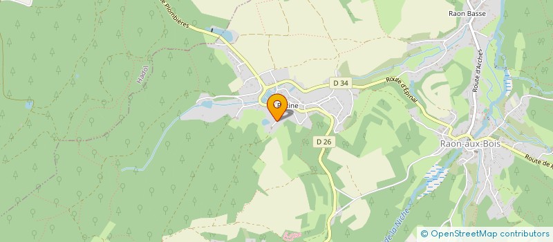 localisation de l'entreprise MADAME NICOLE FEUERSTEIN  RAON-AUX-BOIS