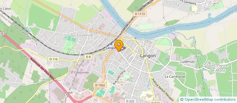 localisation de l'entreprise MADAME NICOLE FEUGAS à LANGON