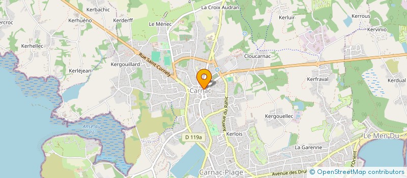 localisation de l'entreprise MADAME NICOLE FEULLIE  CARNAC