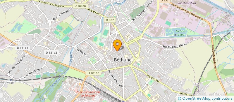 localisation de l'entreprise MADAME NICOLE FEUTRIE à BETHUNE