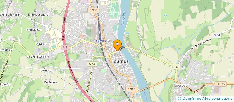 localisation de l'entreprise MADAME NICOLE FLATTOT à TOURNUS