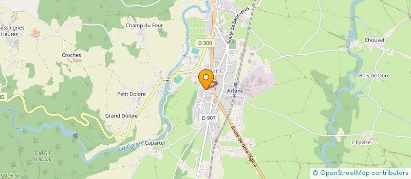 localisation de l'entreprise MADAME NICOLE FONTANIVE à ARLANC