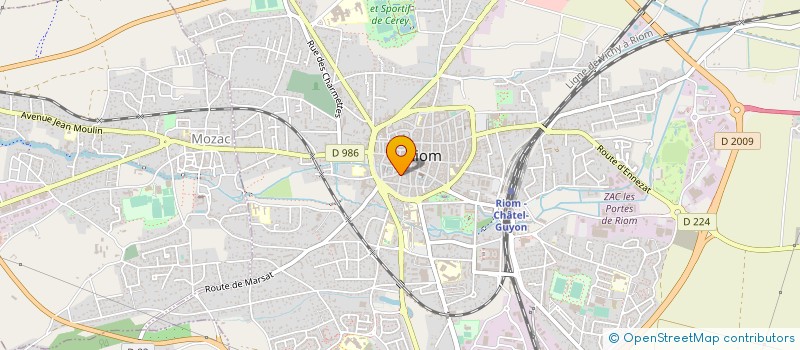 localisation de l'entreprise MADAME NICOLE FONTROBERT  RIOM