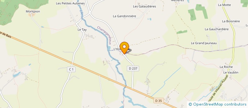 localisation de l'entreprise MADAME NICOLE FOURNIER  VIMARTIN-SUR-ORTHE