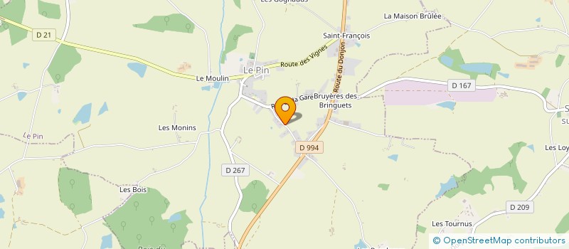 localisation de l'entreprise MADAME NICOLE FOURNIER  LE DONJON