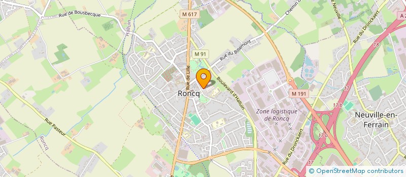 localisation de l'entreprise MADAME NICOLE FREMEAUX  RONCQ