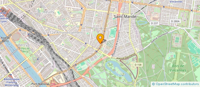localisation de l'entreprise MADAME NICOLE FRONTIGNY  PARIS