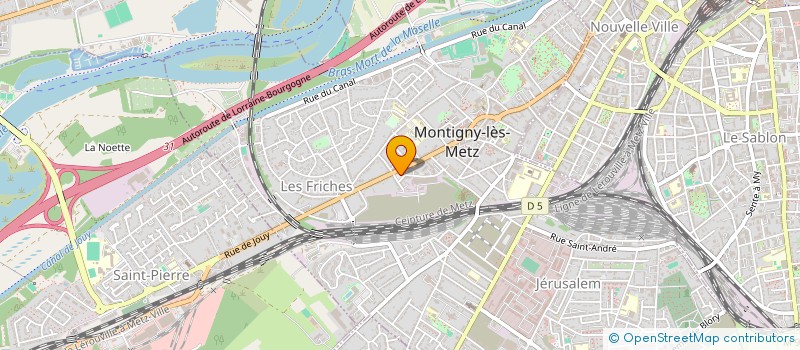 localisation de l'entreprise MADAME NICOLE FRUITIER à MONTIGNY-LES-METZ