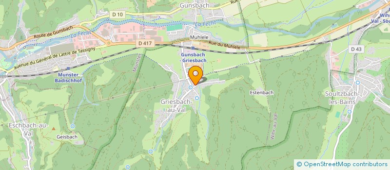 localisation de l'entreprise MADAME NICOLE FUSSNER à GRIESBACH-AU-VAL