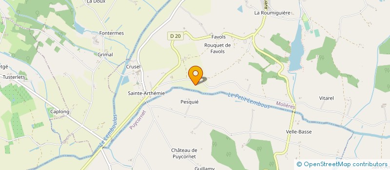 localisation de l'entreprise MADAME NICOLE GABENS à PUYCORNET