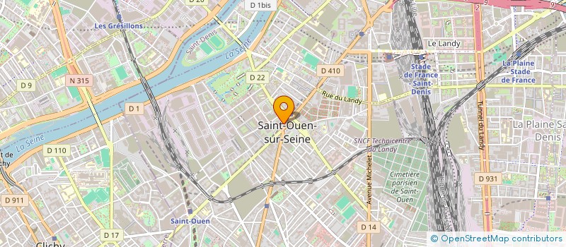 localisation de l'entreprise MADAME NICOLE GABET  SAINT-OUEN-SUR-SEINE