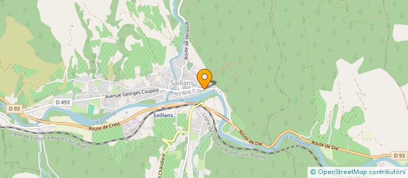 localisation de l'entreprise MADAME NICOLE GAFFIAT  SAILLANS