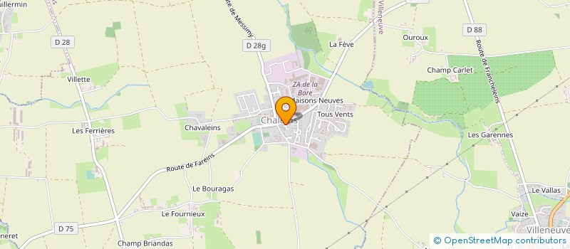 localisation de l'entreprise MADAME NICOLE GAGNAIRE à MESSIMY SUR SAONE