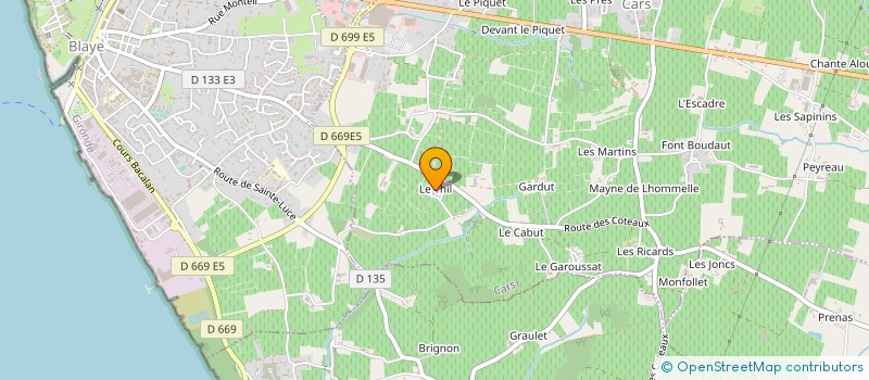 localisation de l'entreprise MADAME NICOLE GAGNEROT  CARS