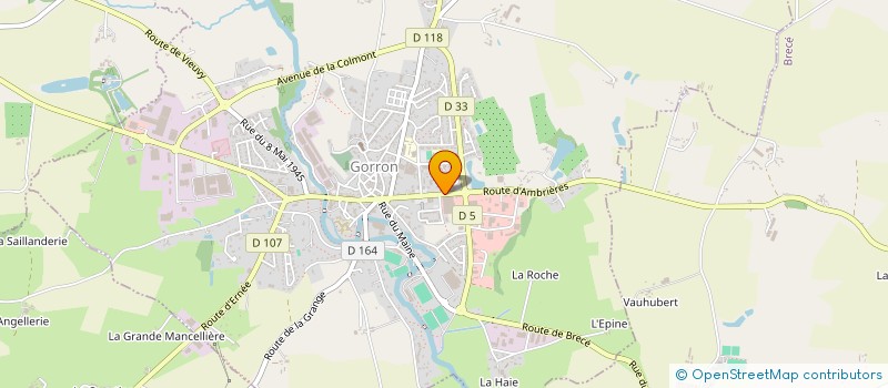 localisation de l'entreprise MADAME NICOLE GALLIENNE  GORRON