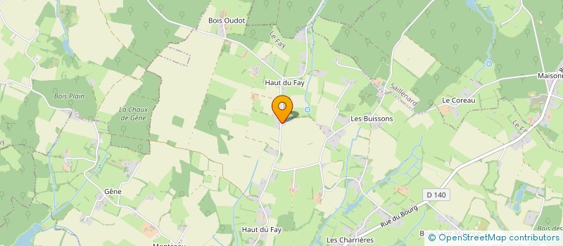 localisation de l'entreprise MADAME NICOLE GAND  FAY (LE)