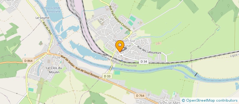 localisation de l'entreprise MADAME NICOLE GANDOUIN à NOUVION-SUR-MEUSE