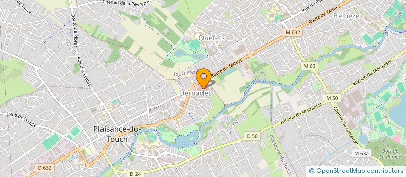 localisation de l'entreprise MADAME NICOLE GARNIER  PLAISANCE-DU-TOUCH