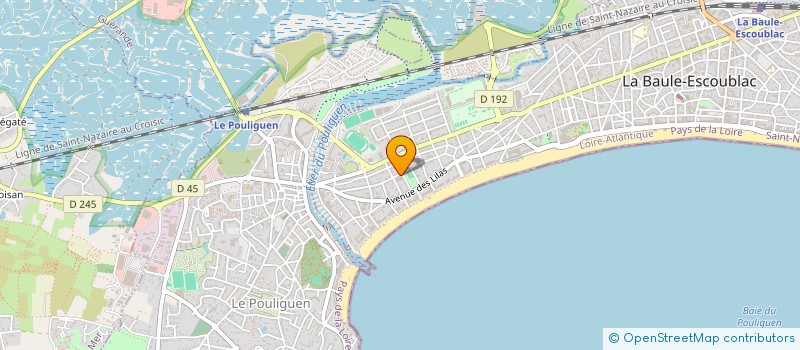 localisation de l'entreprise MADAME NICOLE GARREAU à LA BAULE-ESCOUBLAC