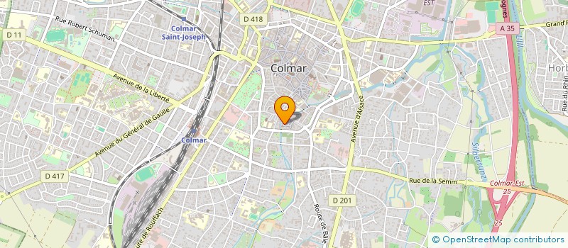 localisation de l'entreprise MADAME NICOLE GARSIGLIA  COLMAR