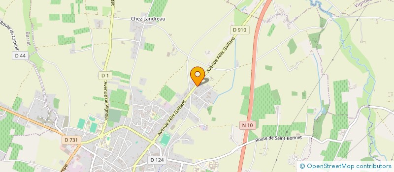 localisation de l'entreprise MADAME NICOLE GAUTIER  BARBEZIEUX-SAINT-HILAIRE