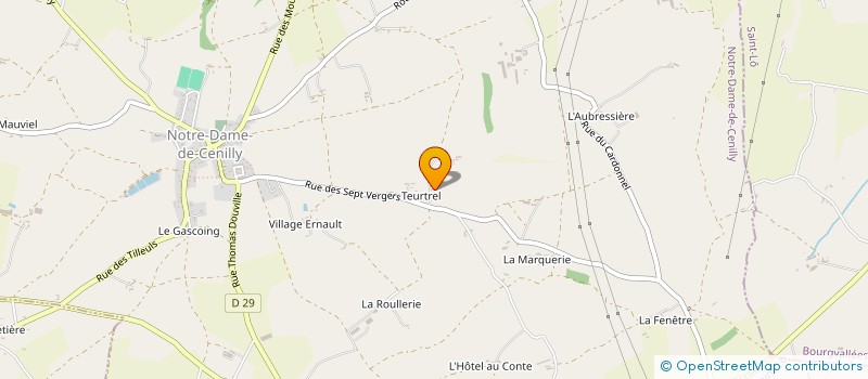 localisation de l'entreprise MADAME NICOLE GEORGETTE DUFOUR  NOTRE-DAME-DE-CENILLY