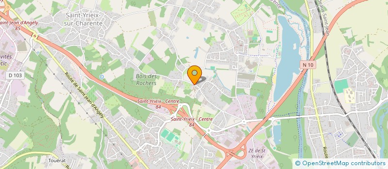 localisation de l'entreprise MADAME NICOLE GEREAUD à SAINT-YRIEIX-SUR-CHARENTE