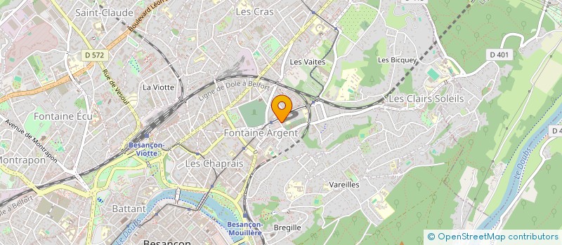 localisation de l'entreprise MADAME NICOLE GERVAIS  BESANCON