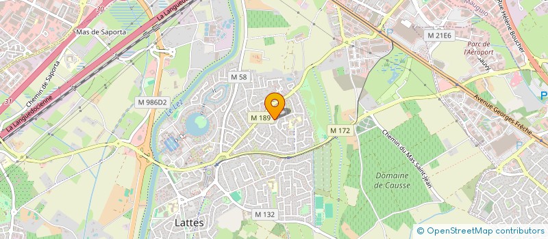 localisation de l'entreprise MADAME NICOLE GIBERT  LATTES