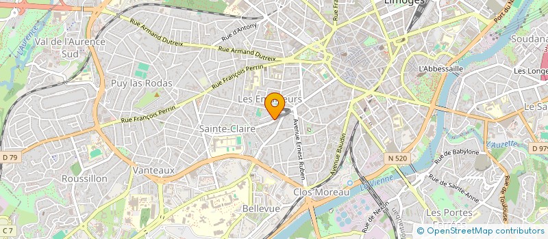 localisation de l'entreprise MADAME NICOLE GIGOUT à LIMOGES