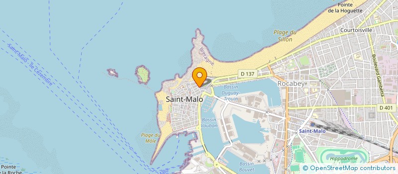 localisation de l'entreprise MADAME NICOLE GILLET  SAINT-MALO