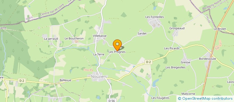 localisation de l'entreprise MADAME NICOLE GILLET à NOUZIERS