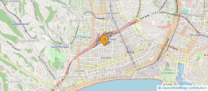 localisation de l'entreprise MADAME NICOLE GILLIBERT à NICE