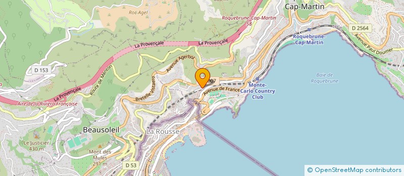 localisation de l'entreprise MADAME NICOLE GILLOT à ROQUEBRUNE-CAP-MARTIN